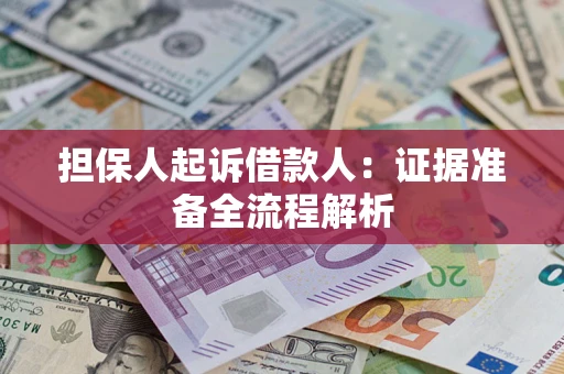 济南担保人起诉借款人：证据准备全流程解析
